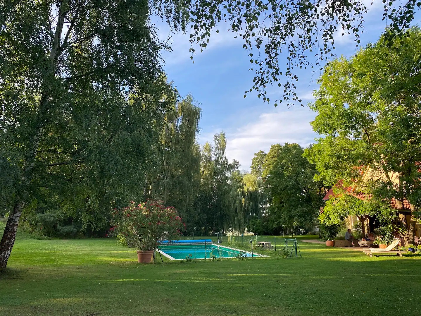 Ferienhaus Briesen Villa Kersdorf Pool und Park