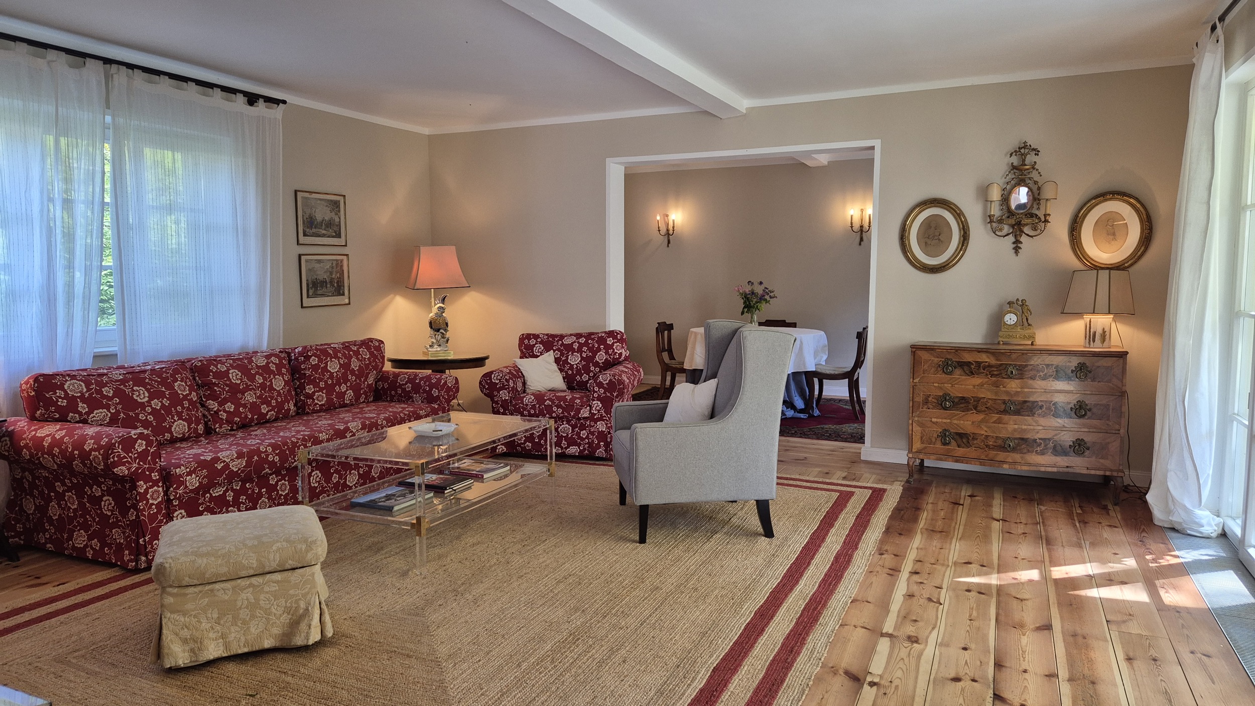 Wohnzimmer Speisezimmer Remise Villa Kehrsdorf 2